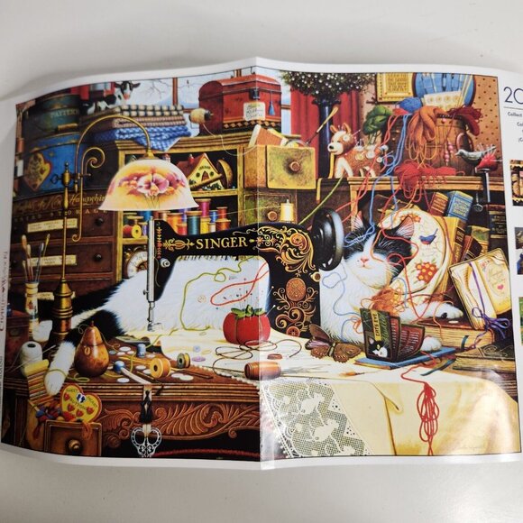 The Cats of Charles Wysocki Maggie the Mess Maker 2000 Piece Puzzle - Picture 4 of 5
